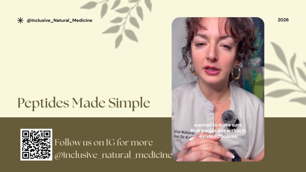 Peptides Made Simple Series for Inclusive Natural Medicine by Dr. Katie Schneller, NMD